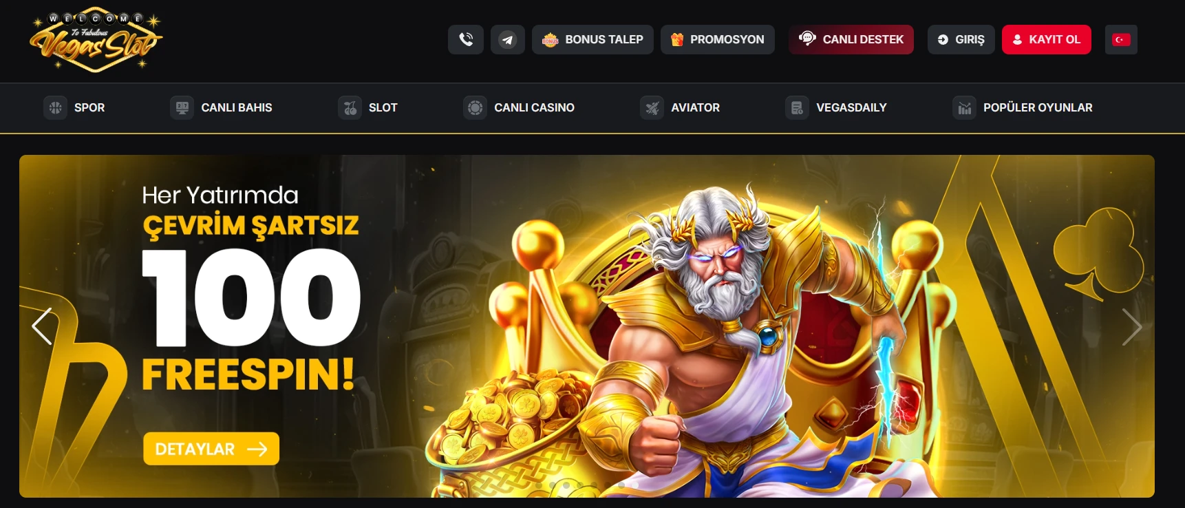 Vegasslot kapak