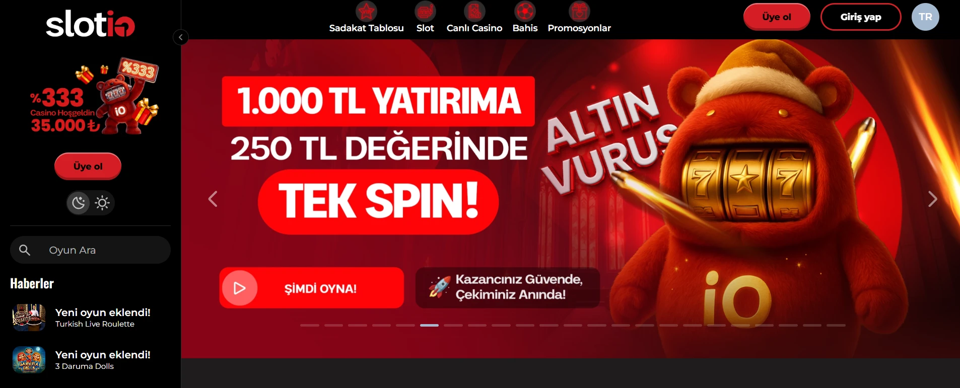 Slotio kapak
