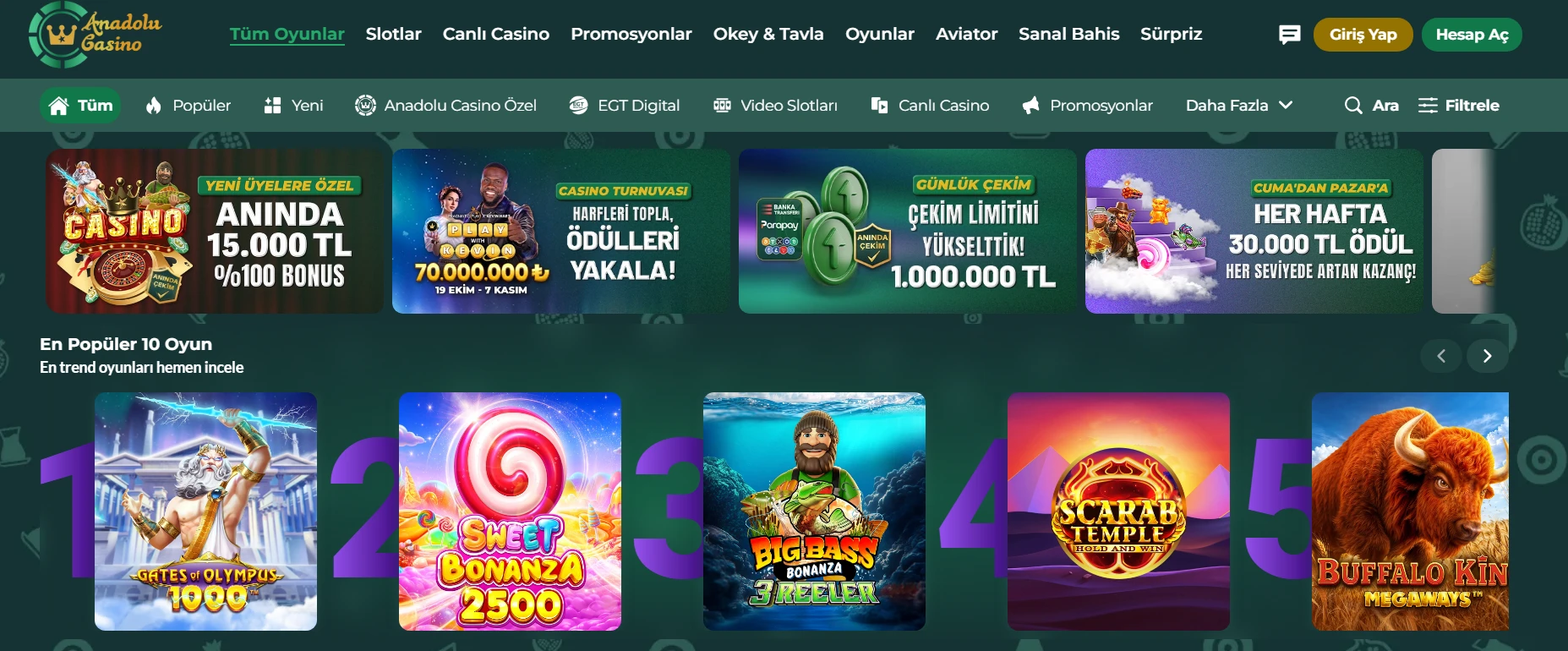 Anadolu Casino kapak