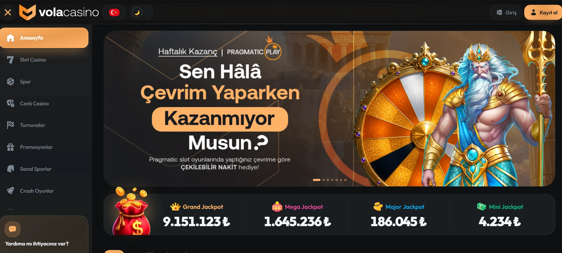 Vola Casino kapak