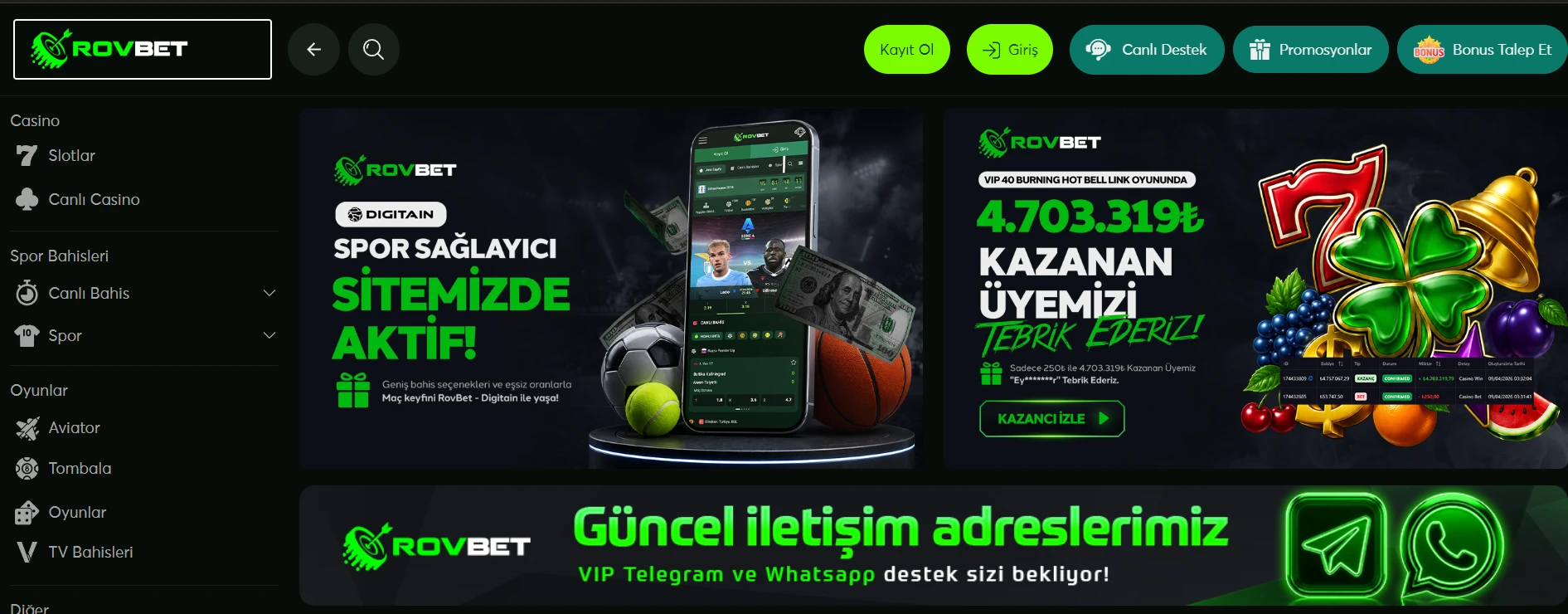 Rovbet kapak